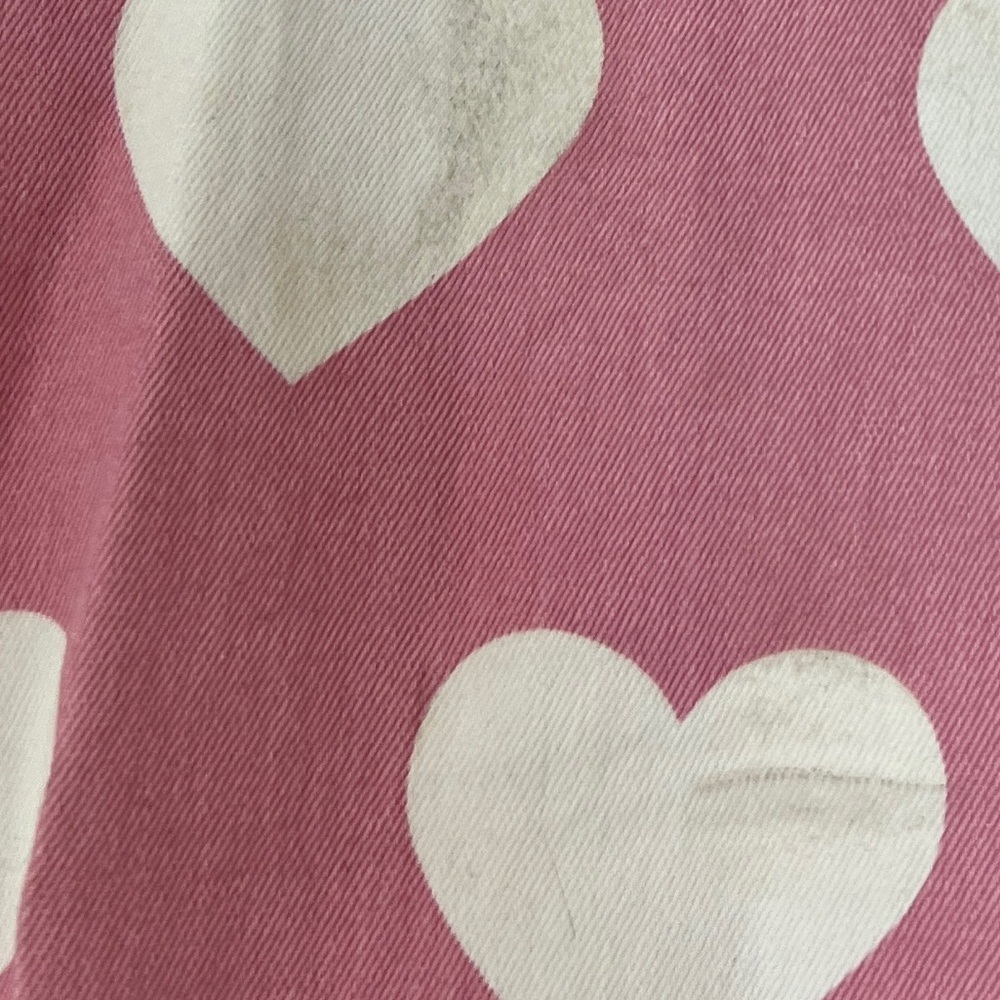 Lazy Oaf Pink Heart Jeans 24 some marks * - Picture 5 of 7